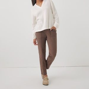 Boulevard Brushed Twill Straight Leg Pant